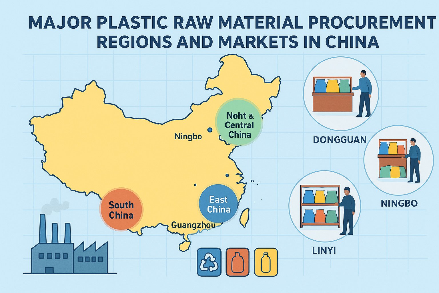 China’s Major Plastic Raw Material Procurement Hubs & Markets